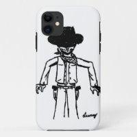 Cowboy Sketch iPhone 5 Coque
