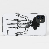 Cowboy Sketch iPhone 5 Coque (Dos (Horizontal))