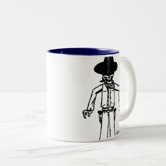 Cowboy Sketch Mug (Devant droit)