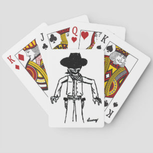 Cowboy Sketch-speelkaarten Pokerkaarten