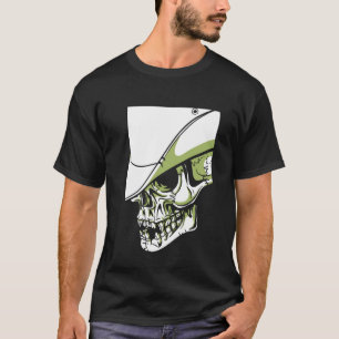 Cowboy Skull Artistiek Cool Print op aanvraag T-shirt