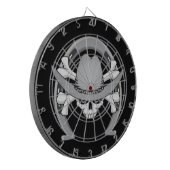 Cowboy Skull Hoefijzer Dartbord (Voorkant Links)