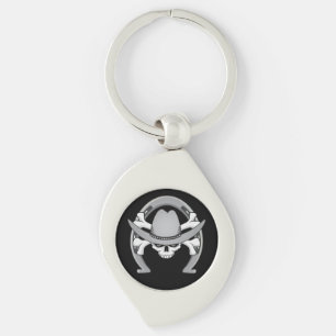 Cowboy Skull Hoefijzer Sleutelhanger