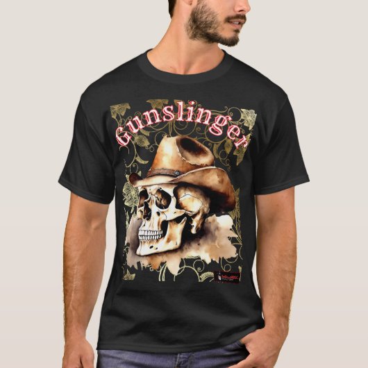 Cowboy Skull | Western | Cowboy | Tshirt (Devant)