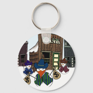 Cowboy Snowman Bandit Sleutelhanger