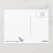 Cowboy Snowman met Red Bandana Briefkaart (Achterkant)