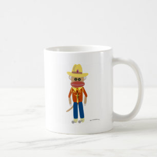 Cowboy Sock Monkey Koffiemok