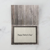 Cowboy Son, Happy Vaderdag. Rustic Greeting Kaart (Binnen)