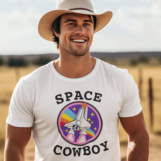 COWBOY SPACE T-Shirts vintages HOMMES