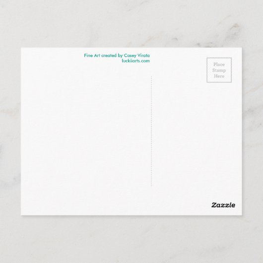 Cowboy Spaceship briefkaart (Achterkant)