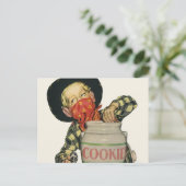 Cowboy Speelgoed Hand in de Cookie Jar Briefkaart (Staand voorkant)