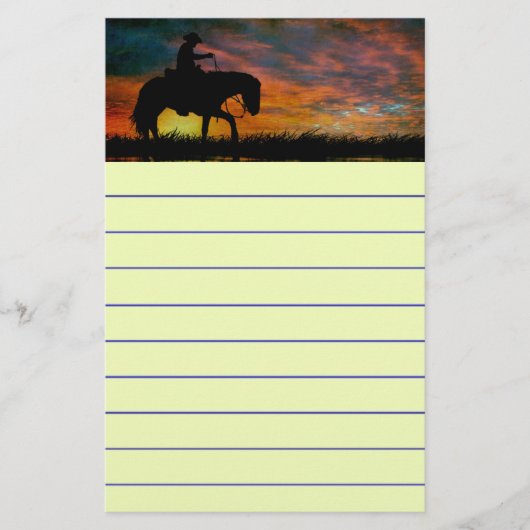 Cowboy Stationery Briefpapier (Voorkant)