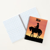 Cowboy Sunset Notitieboek (Binnen)