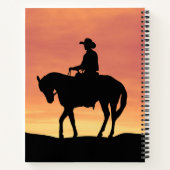Cowboy Sunset Notitieboek (Achterkant)