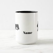 Cowboy sur cheval Silhouette Mug (Centre)