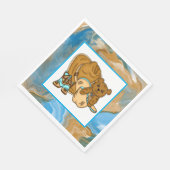 Cowboy Teddy Bear Boy’s Baby Shower Paper  Servet (Hoek)