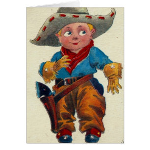cowboy Toute occasion Carte de voeux vierge