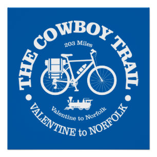 Cowboy Trail (fietsen) Perfect Poster