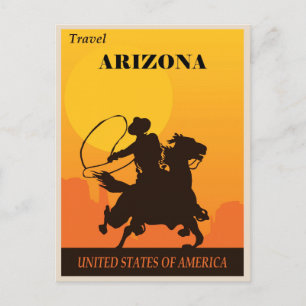  Cowboy Travel Arizona Briefkaart