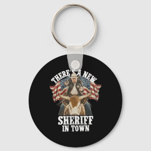 Cowboy Trump 2025 Er Is Een Nieuwe Sheriff In De S Sleutelhanger