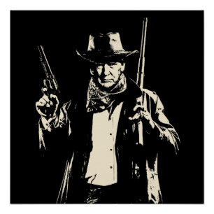  cowboy Trump klaar om sommige democraten te schop Perfect Poster