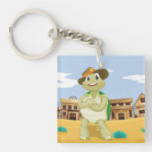 Cowboy Turtle Sleutelhanger (Voorkant)