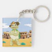 Cowboy Turtle Sleutelhanger (Achterkant)