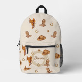 Cowboy uit het Wilde Westen Geslacht Neutraal Bedrukte Rugzak (Voorkant)