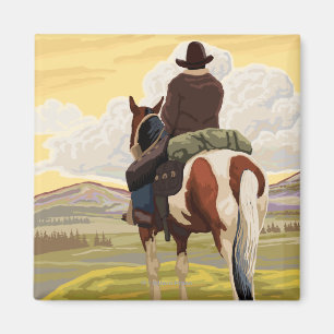 Cowboy (Uitzicht van achteren)Utah Magneet