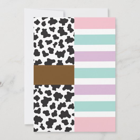 Cowboy & Unicorn Boys Girls Birthday Invitations (Dos)