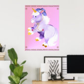 Cowboy Unicorn Poster (Thuiskantoor)