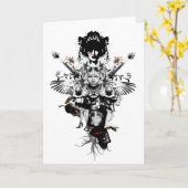 Cowboy urbain - rockstar - carte de voeux (Fleur jaune)