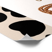 Cowboy Verjaardag 1e Rodeo Verjaardagsfeest Poster (Hoek)