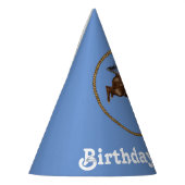 Cowboy verjaardag feesthoedjes (Links)