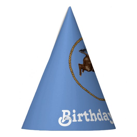 Cowboy verjaardag feesthoedjes (Links)