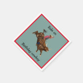 Cowboy verjaardag servet (Hoek)