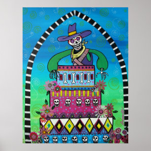 cowboy verjaardag van de dood poster