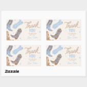 Cowboy Verjaardagsfeestje Sticker (Vel)