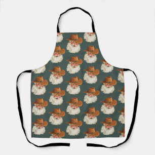 Cowboy Vintage Kerstman Grappige Retro Western Schort