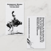 Cowboy-visitekaartjes Visitekaartje (Voorkant / Achterkant)