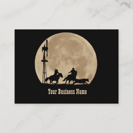 Cowboy-Visitekaartjes Visitekaartje (Voorkant)