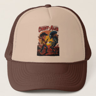 Cowboy vs Alien Trucker Hat - voor Sci-Fi-fans Trucker Pet