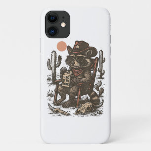Cowboy Wasbeer Grappige Western iPhone 11 Hoesje
