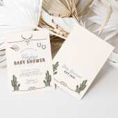 Cowboy Western Baby Shower Invitation