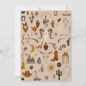 Cowboy Western Boys Anniversaire Fête Invitation (Dos)