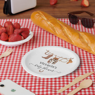 Cowboy Western Clothesline Papieren Bordje