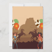 Cowboy Western Horse Invitations d'Anniversaire Th (Dos)