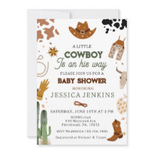 Cowboy Western Jongens Baby Shower