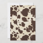 Cowboy Western Jongens Verjaardagsuitnodiging Kaart (Achterkant)