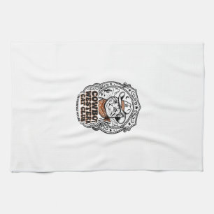 Cowboy Western Kat Hondenliefhebber Shirt Kunst - Theedoek